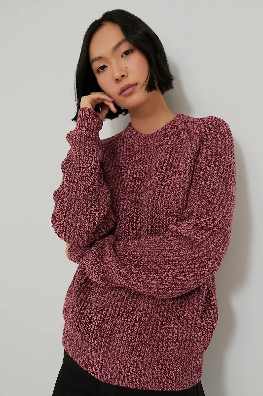 Marled Dusty Rose Ryan Heavy Sweater Hooded Caped Shawl Collar