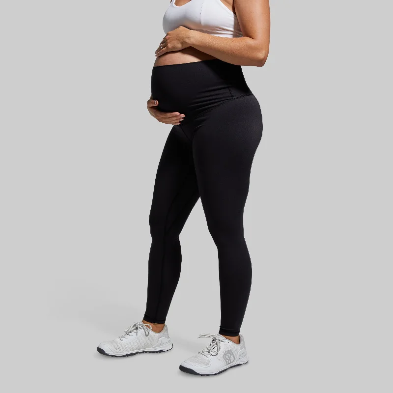 Maternity Legging (Black) Stylish Faux Leather Leggings