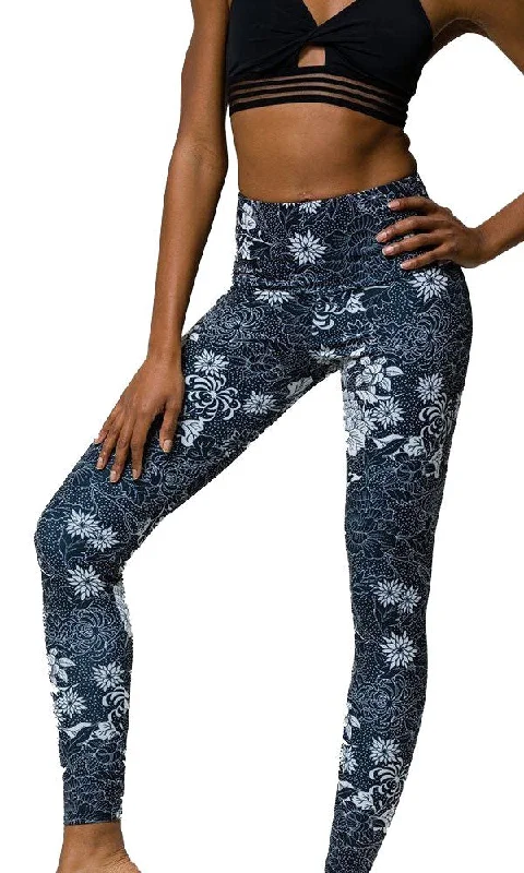 Onzie Hot Yoga High Rise Legging 228 Elegant Textured Leggings