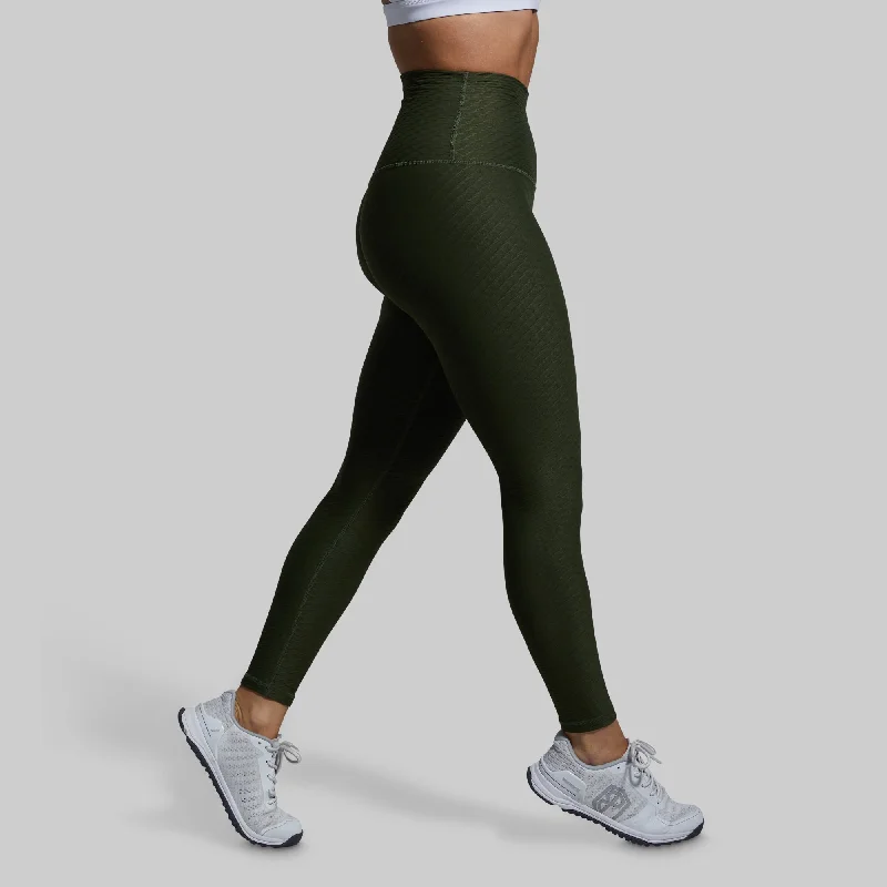 Paragon Legging (Tactical Green) Elegant Shiny Black Leggings