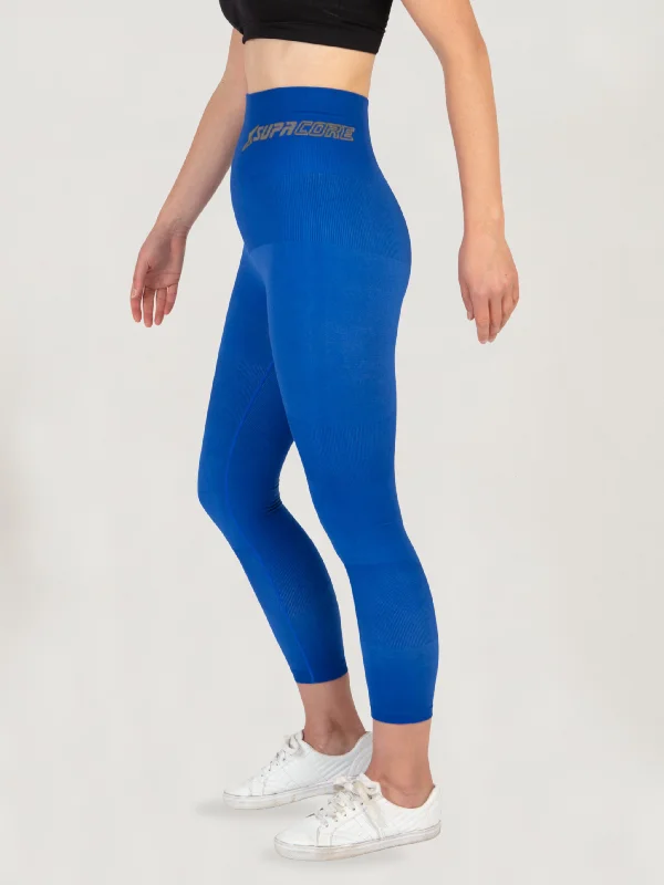 Patented Coretech® Kathy Body Mapped 7/8 Power Running Leggings with Pocket -Black/Navy/Blue Cozy Oversized Leggings