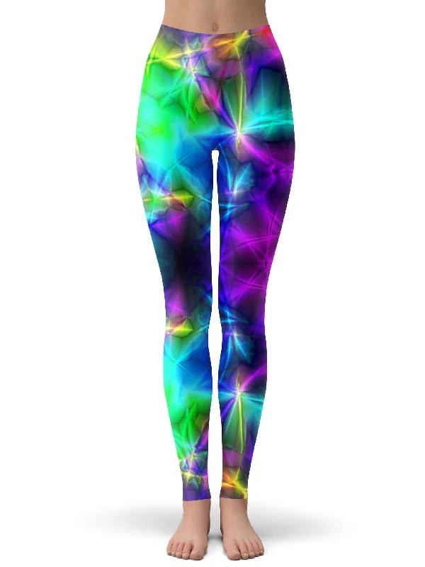 Psyched Mixed Dimension Leggings Trendy Sweat-Wicking Workout Leggings