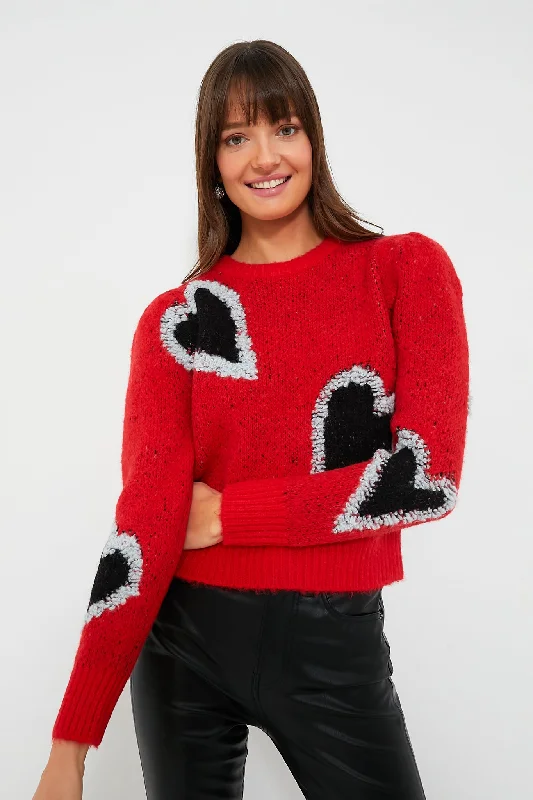 Scarlet Heart Esme Sweater Print Jacquard Patchwork