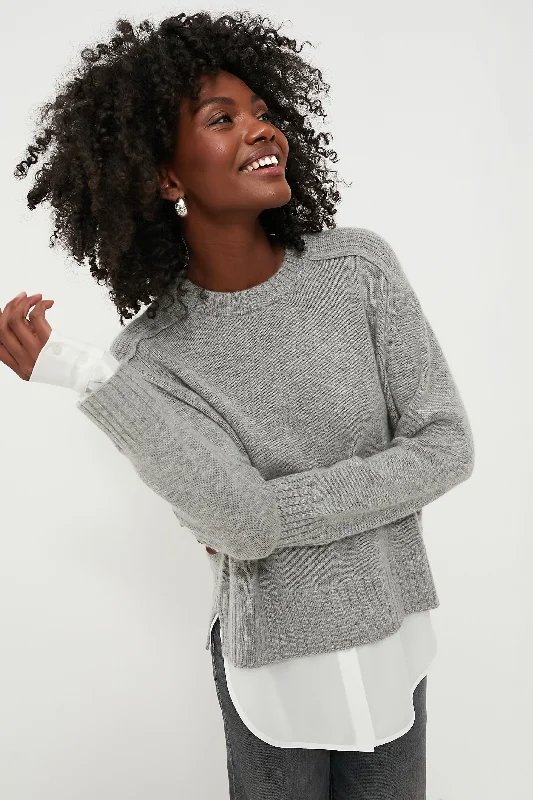 Sterling Melange Parson Crew Looker Sweater Casual Formal Business