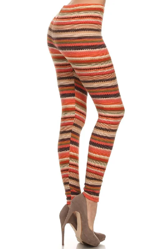 The Striped Velour Legging Elegant Metallic Leggings