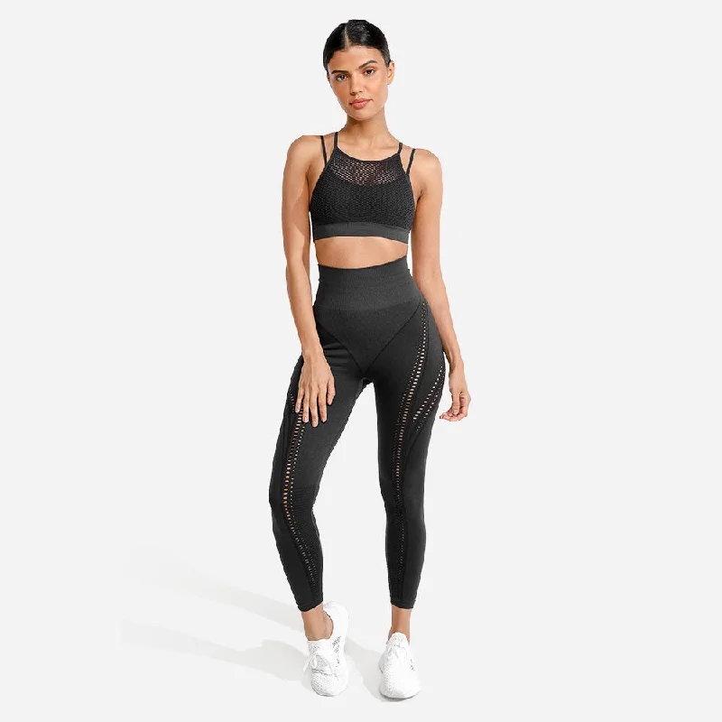 Ultra Seamless Leggings - Charcoal Chic Printed Yoga Pants