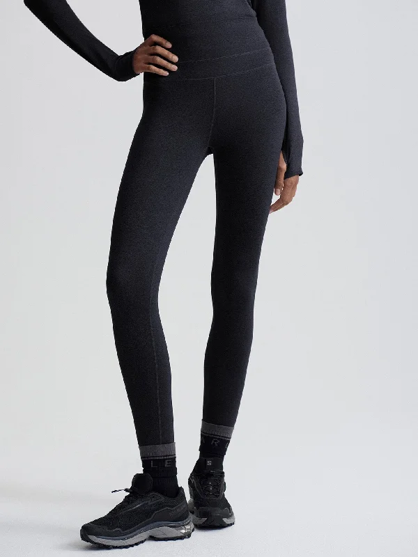 Varley Always Warm Base Layer Legging - Black Marl Stylish Everyday Leggings