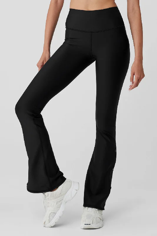 Airlift High-Waist Game Changer Legging - Black Elegant Stretchy Faux Leather Leggings