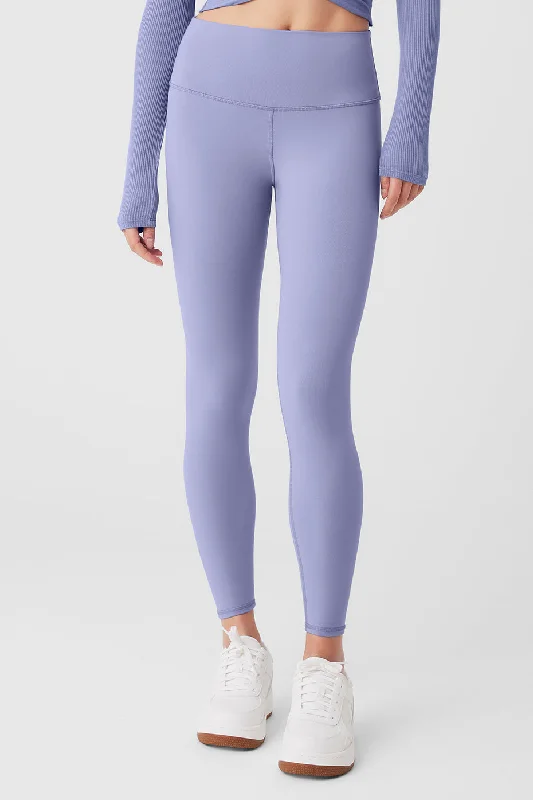 7/8 High-Waist Airbrush Legging - Lilac Blue Trendy Sweat-Wicking Workout Leggings