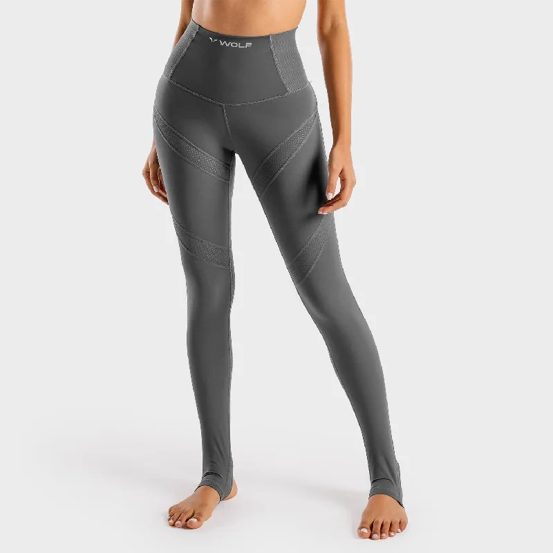 Wolf Leggings - Graphite Trendy Adjustable Waist Leggings