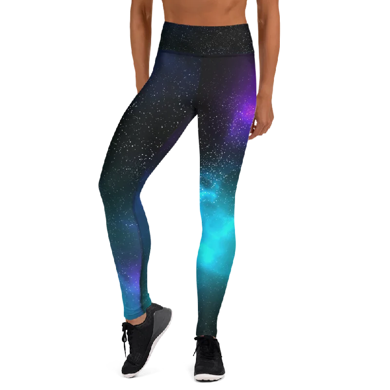 Cosmic High Waist Womens Yoga Leggings Trendy Polka Dot Leggings