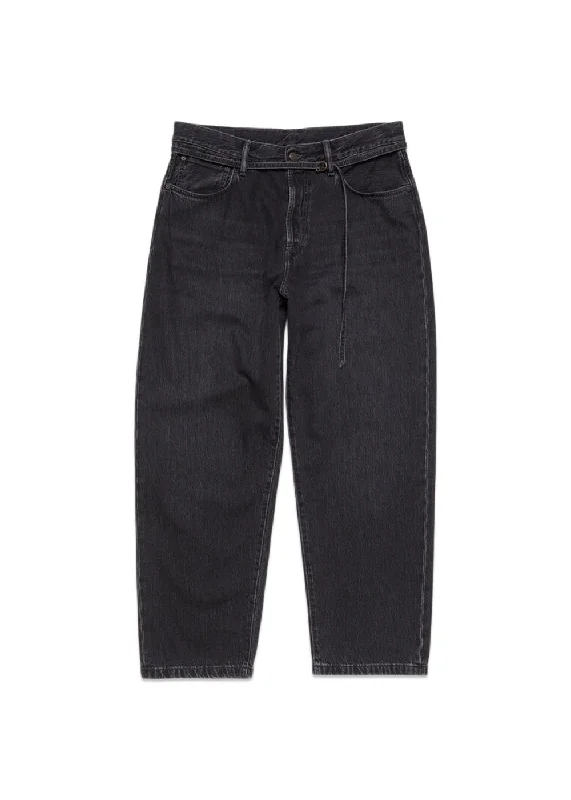 LOOSE FIT JEANS - 1991 TOJ - Black Comfortable Zip-Up Skinny Jeans