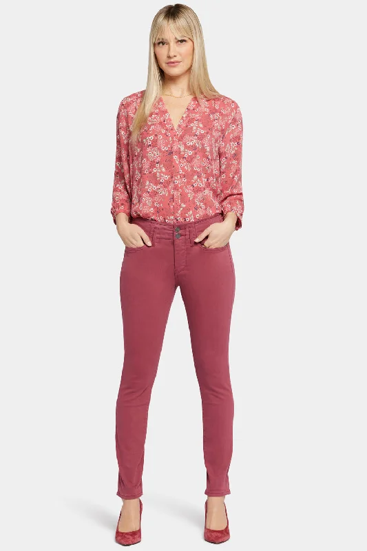Ami Skinny Jeans - Cranberry Pie Stylish Acid-Wash Jeans
