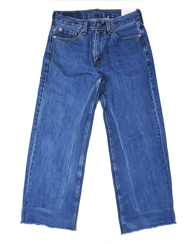 B Sides Vintage Culotte Reworked Jeans Trendy Vintage Denim Jeans