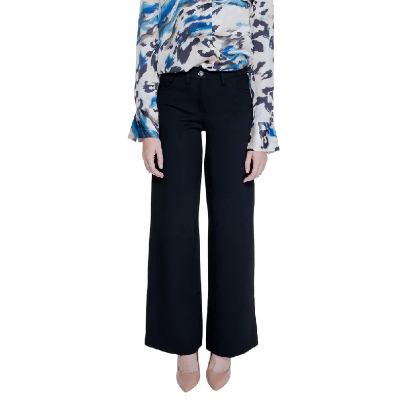 Black Viscose Jeans & Pant Casual Distressed Denim Jeans