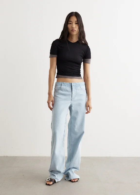 Deconstruct Denim Jeans Trendy Vintage Denim Jeans