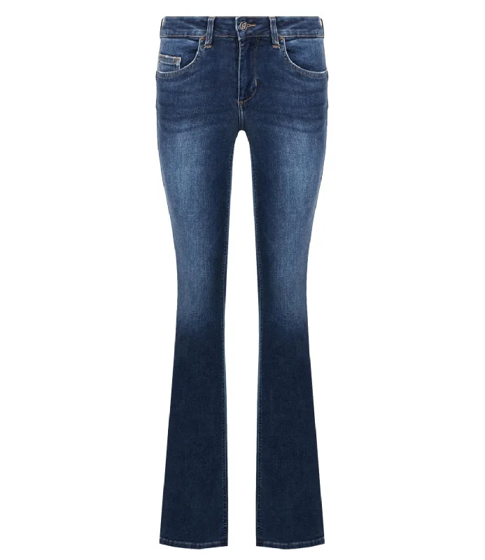 Liu Jo Jeans Denim Blue Donna B. Up Repot Comfortable Full-Length Denim Jeans