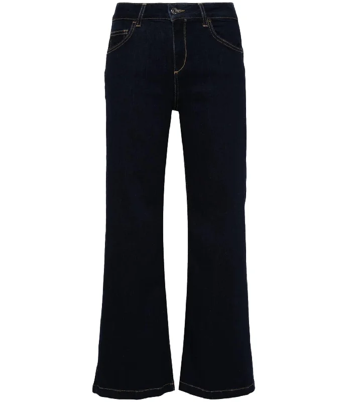 Liu Jo Jeans Normal Wash Donna B. Up Parfait cropped Stylish High-Rise Mom Jeans