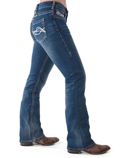 Don't Fence Me In Jeans by Cowgirl Tuff Trendy Colored Denim Jeans