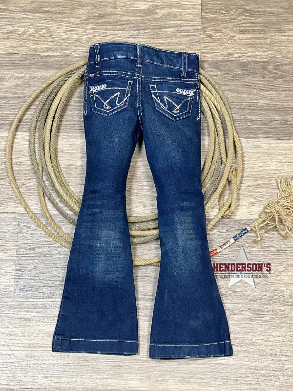 Girl's Violet Trouser Jeans ~ Indigo Classic Button Fly Jeans