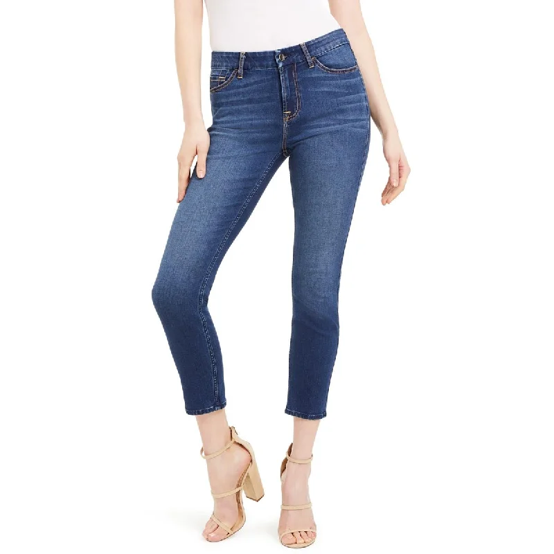 Jen7 by 7 for All Mankind Womens Denim Medium Wash Skinny Jeans Fashionable Button-Front Jeans Jen7 by 7 for All Mankind Womens Denim Medium Wash Skinny Jeans Fashionable Button-Front Jeans