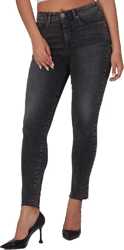 Alexa High Rise Skinny Jeans - Women's|-|Jean moulant à taille haute Alexa - Femme Fashionable Button-Front Jeans Alexa High Rise Skinny Jeans - Women's|-|Jean moulant à taille haute Alexa - Femme Fashionable Button-Front Jeans
