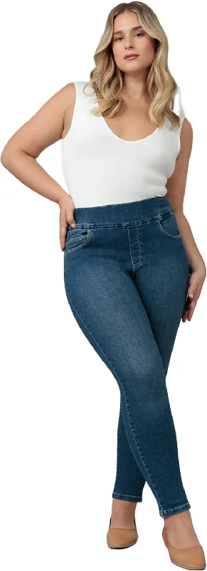 Anna High Rise Skinny Pull-On Jeans - Women's|-|Jean moulant à enfiler à taille haute Anna - Femme Stylish Plus Size Denim Jeans Anna High Rise Skinny Pull-On Jeans - Women's|-|Jean moulant à enfiler à taille haute Anna - Femme Stylish Plus Size Denim Jeans