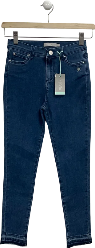 Mintie by Mint Velvet Grey Let Down Hem Skinny Jeans 11 Years Stylish High-Waisted Denim