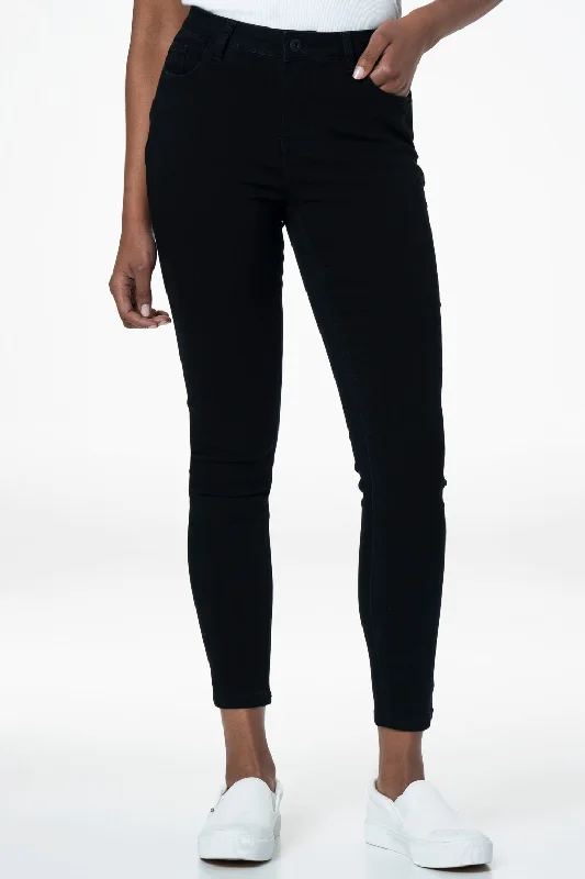 Rf01 Mid-Rise Skinny Jeans _ 140837 _ Black Comfortable Low-Rise Jeans