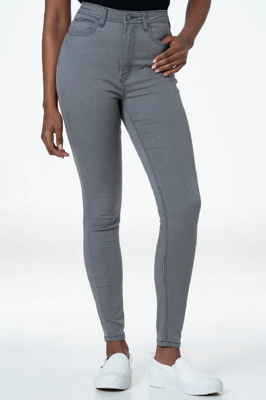 Rf09 Hi-Waisted Skinny Jeans _ 140834 _ Grey Wash Comfortable Distressed Straight-Leg Jeans Rf09 Hi-Waisted Skinny Jeans _ 140834 _ Grey Wash Comfortable Distressed Straight-Leg Jeans