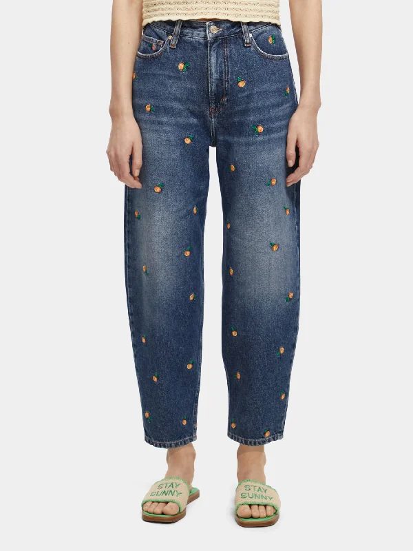 Tide balloon jeans Elegant High-Waisted Flared Jeans