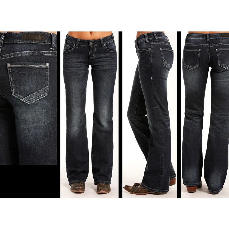 W7-3416 Rock & Roll Cowgirl Juniors Riding Jeans Simple Embroidered Pockets Trendy Acid Wash Skinny Jeans W7-3416 Rock & Roll Cowgirl Juniors Riding Jeans Simple Embroidered Pockets Trendy Acid Wash Skinny Jeans
