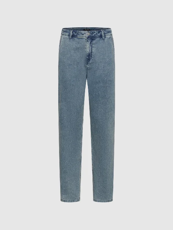 Washed Denim Jeans Chic Ripped Jeans
