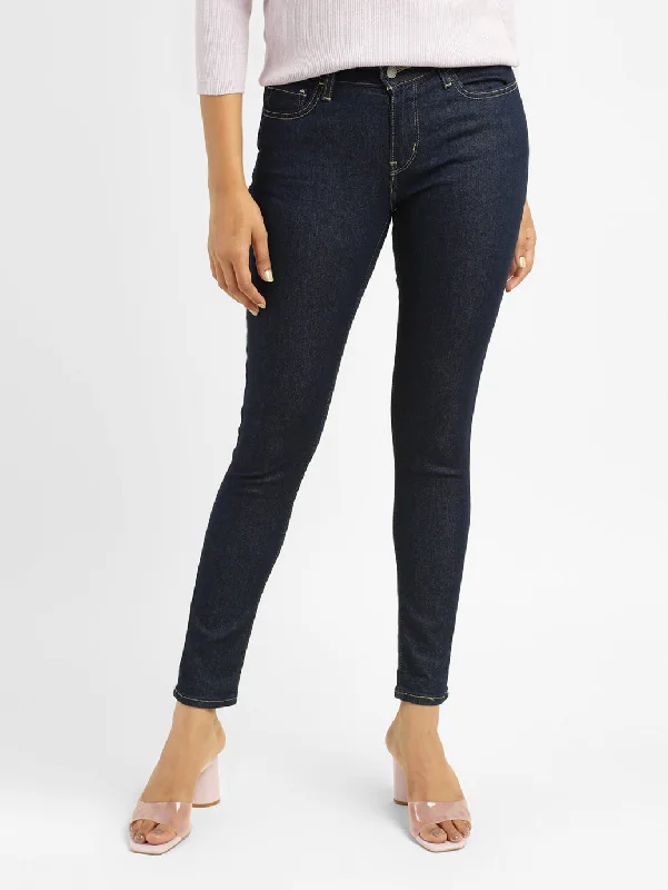 Women's Mid Rise 710 Super Skinny Jeans Trendy Skinny Fit Jeans