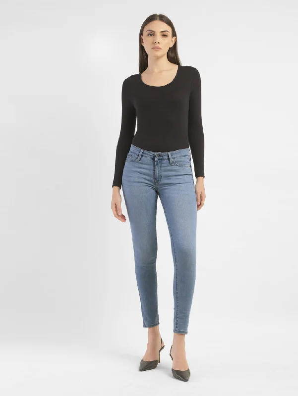Women's Mid Rise 711 Skinny Fit Jeans Elegant Bootcut Fit Jeans