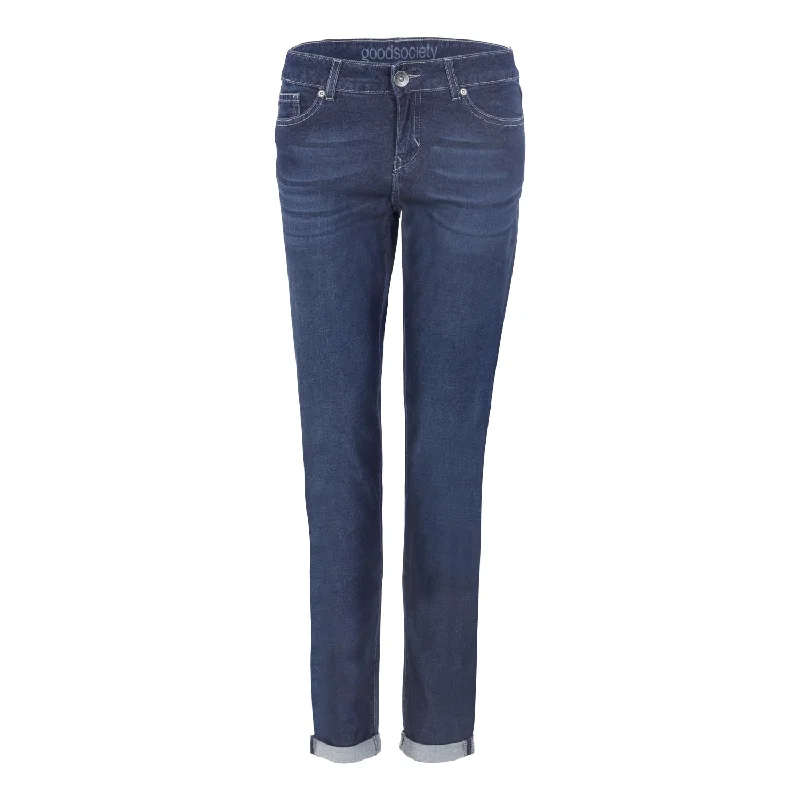 Womens Slim Tapered Light Jeans - Kyanos Fashionable Slim Fit Jeans