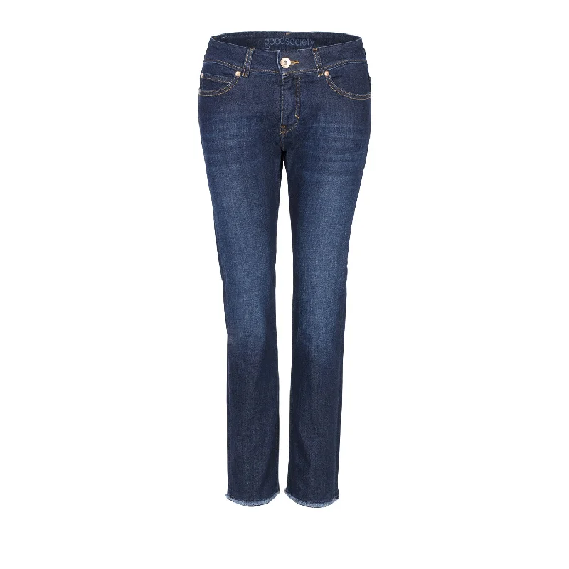 Womens Straight Cropped Jeans - Kyanos Casual High-Waisted Bootcut Jeans