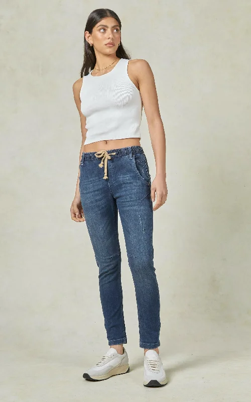 Active Classic Ankle Length Jeans Stylish Shredded Denim Jeans