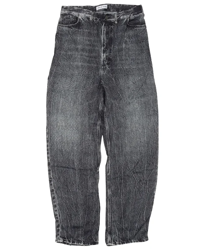 Trompe L'oeil Jeans Trendy Vintage Denim Jeans