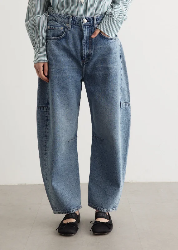 Charlie Barrel Jeans Trendy Bootcut High-Waisted Jeans