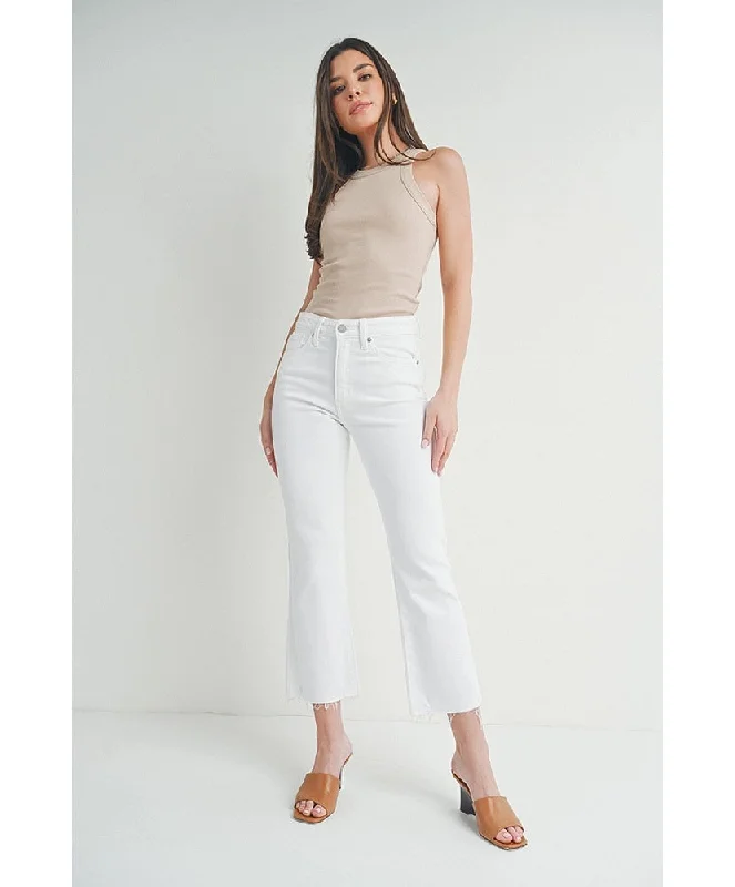 JBD - Hattie High-Rise Crop Flare Jeans Comfortable Flare Leg Jeans