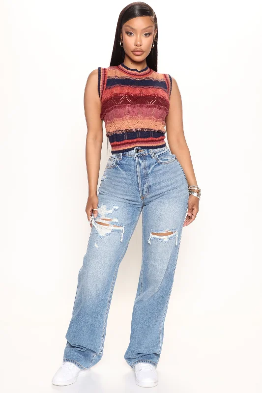 Girl Crush 90's Dad Jeans - Medium Wash Chic Ripped Jeans