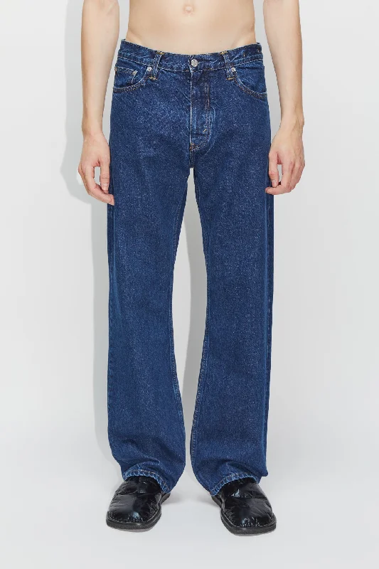 Relaxed Bootcut Jeans Comfortable Faded High-Rise Jeans