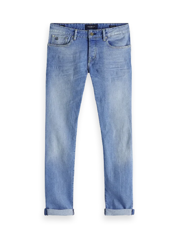 Scotch & Soda - Ralston Jeans - Home Grown (Pale Blue) Fashionable Vintage Wash Jeans